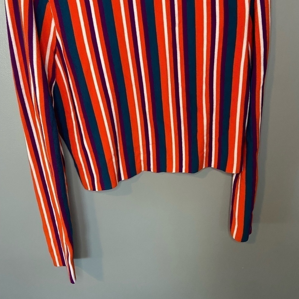Victor Glemaud for Target Retro Striped Mock Neck Sweater - Picture 9 of 11